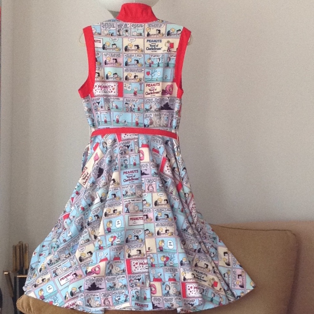 🔴 Peanuts - Unique Vintage 'Bethany' Swing Dress - Picture 9 of 9
